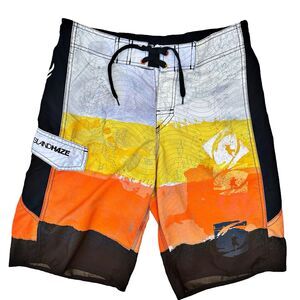 Island Haze Aussie Mens Board Shorts Sz S Surfer Beach Map of‎ Australia Graphic